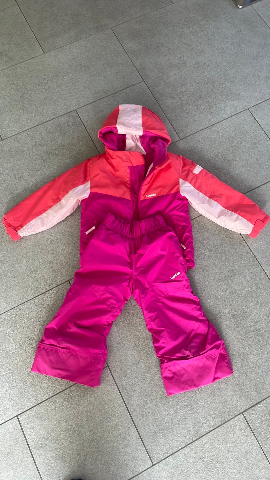 Skipak skikleiding maat 98/104 + thermokleding, Ophalen of Verzenden, Zo goed als nieuw, Meisje, Setje