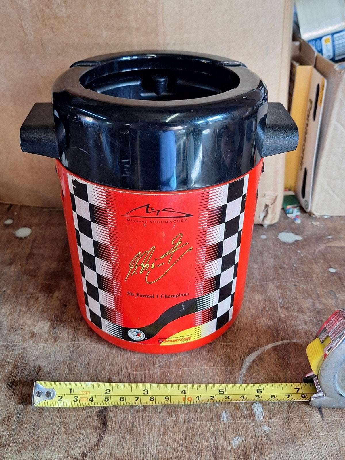 Vintage Ferrari Michael Schumacher wijnkoeler in mooie staat, Ophalen of Verzenden, Zo goed als nieuw, Formule 1