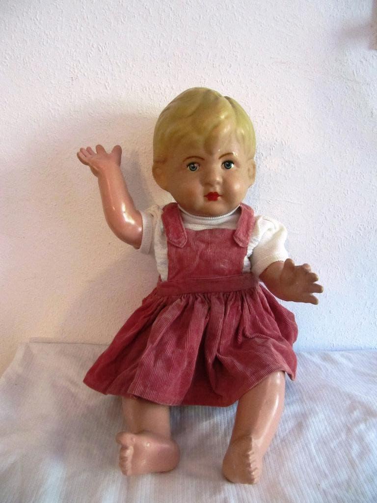 Vintage Pop Wildebras 60 cm, Verzamelen, Poppen, Zo goed als nieuw, Pop, Ophalen of Verzenden
