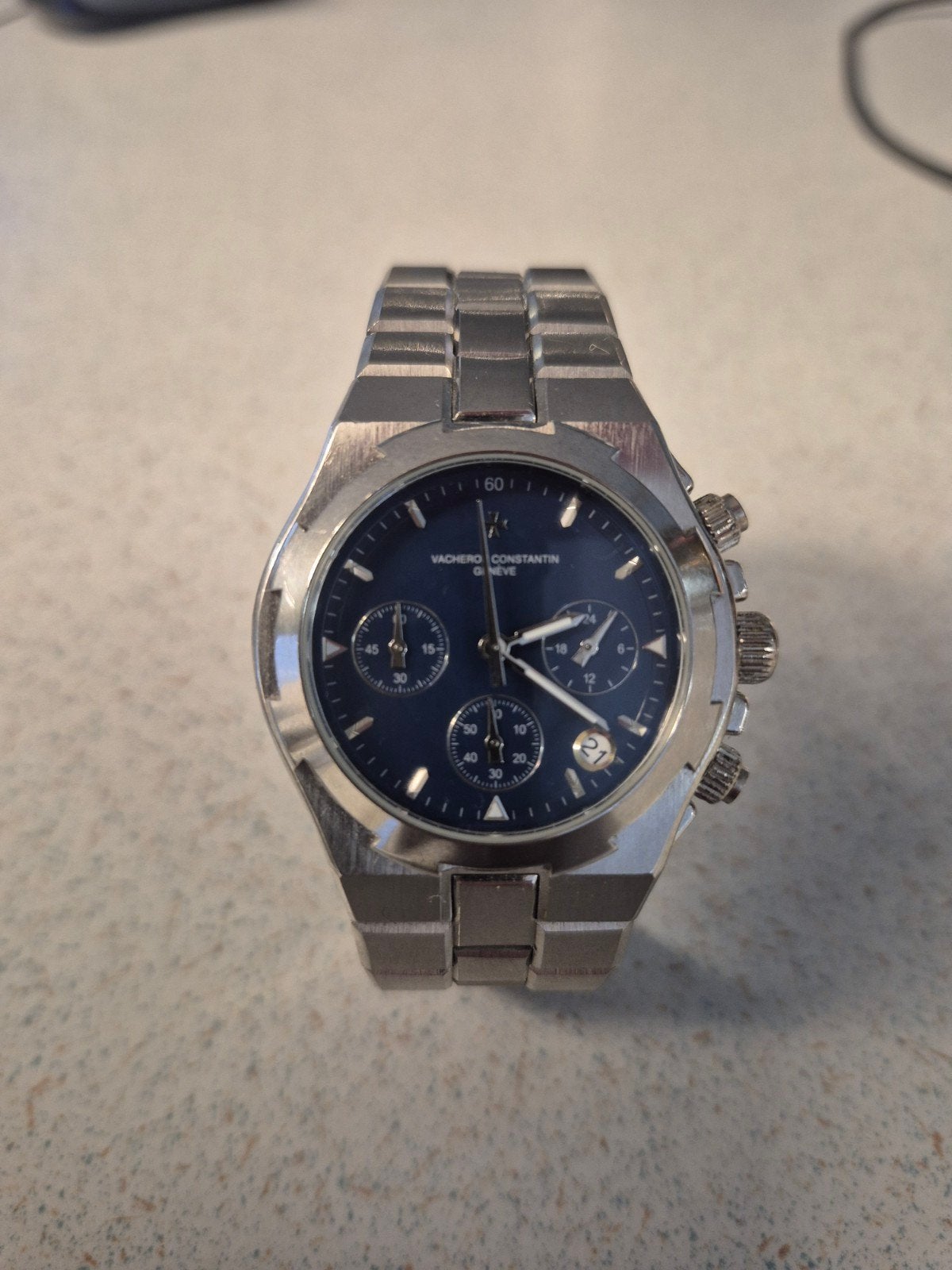 Vacheron Constantin Overseas, Overige merken, Gebruikt, Zwart, Ophalen of Verzenden