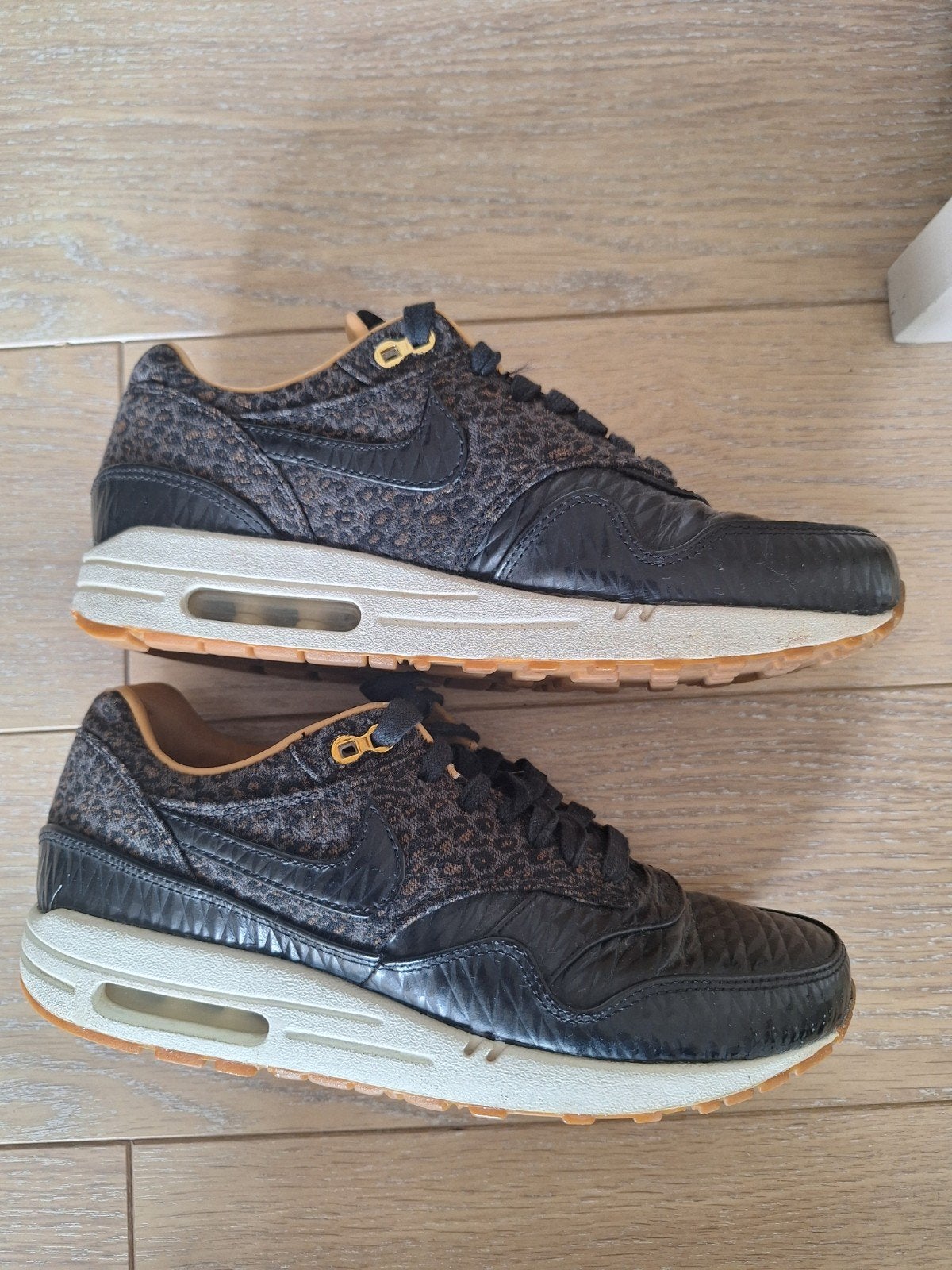 Nike airmax 1 leer maat 40, Zwart, Ophalen of Verzenden, Nike air max, Sneakers of Gympen