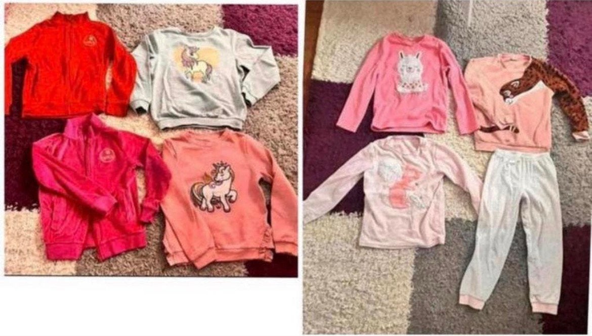 Meisjes kleding truien + warme pyjamas 122/128, Kinderen en Baby's, Kinderkleding | Maat 122, Ophalen of Verzenden, Zo goed als nieuw