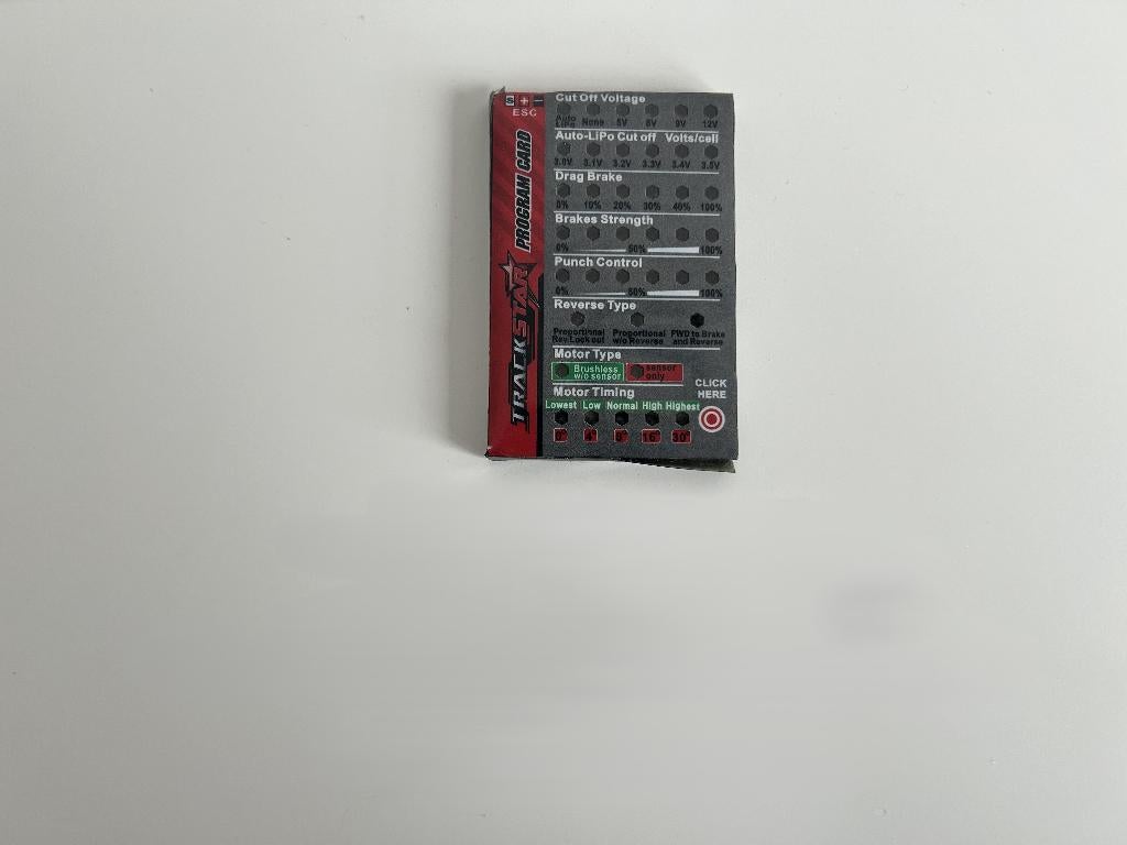 Trackstar Program card rc modelbouw