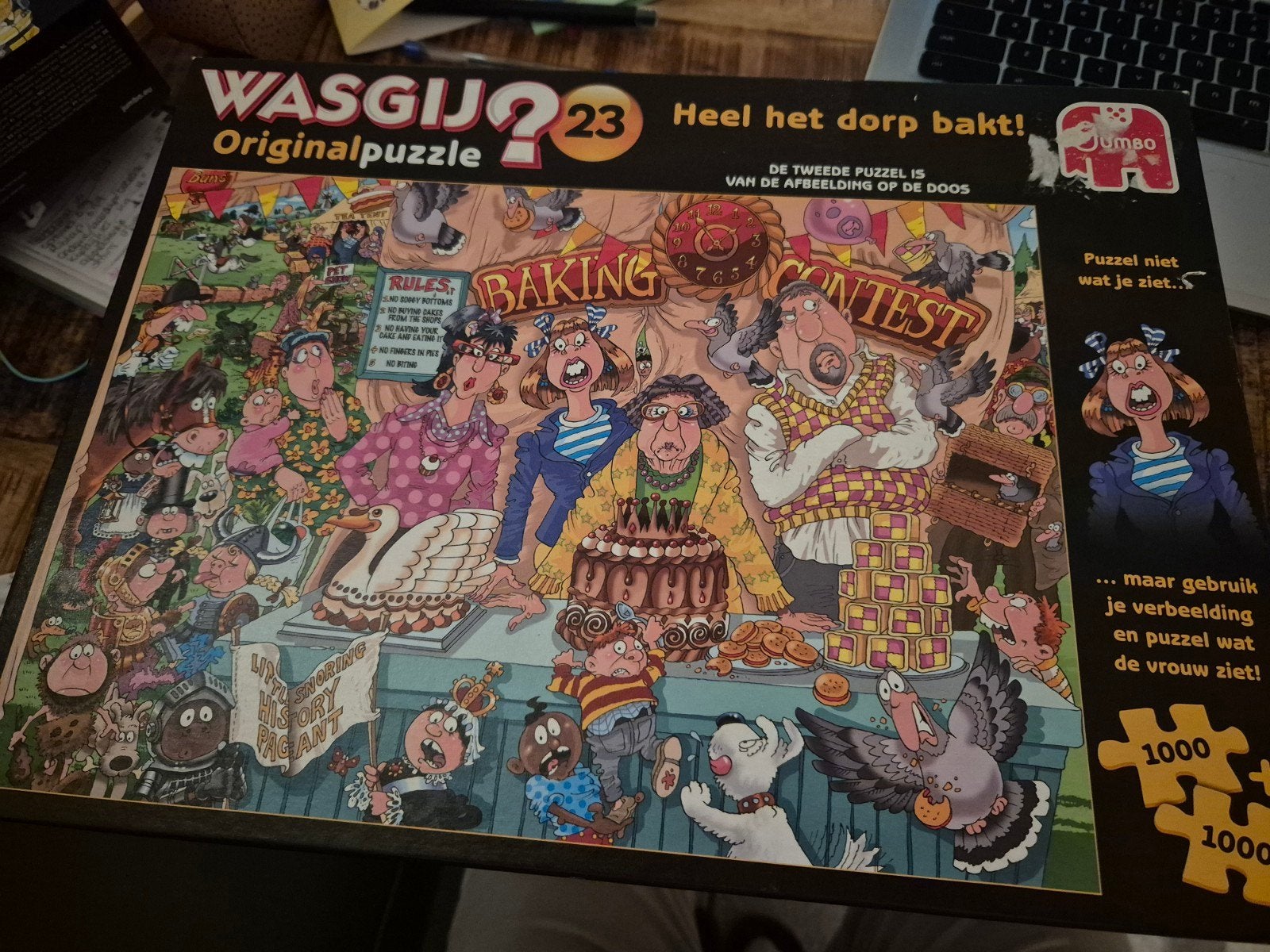 wasgij 23 heel het dorp bakt, Ophalen, 500 t/m 1500 stukjes, Gebruikt