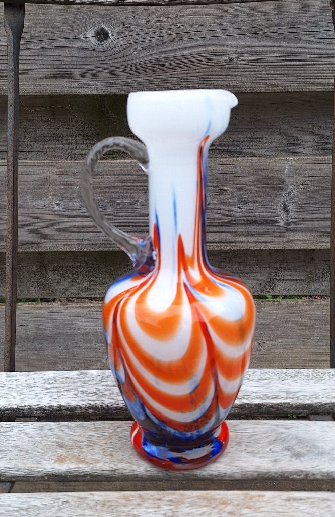 Prachtige vintage Florence opaline vaas., Ophalen of Verzenden