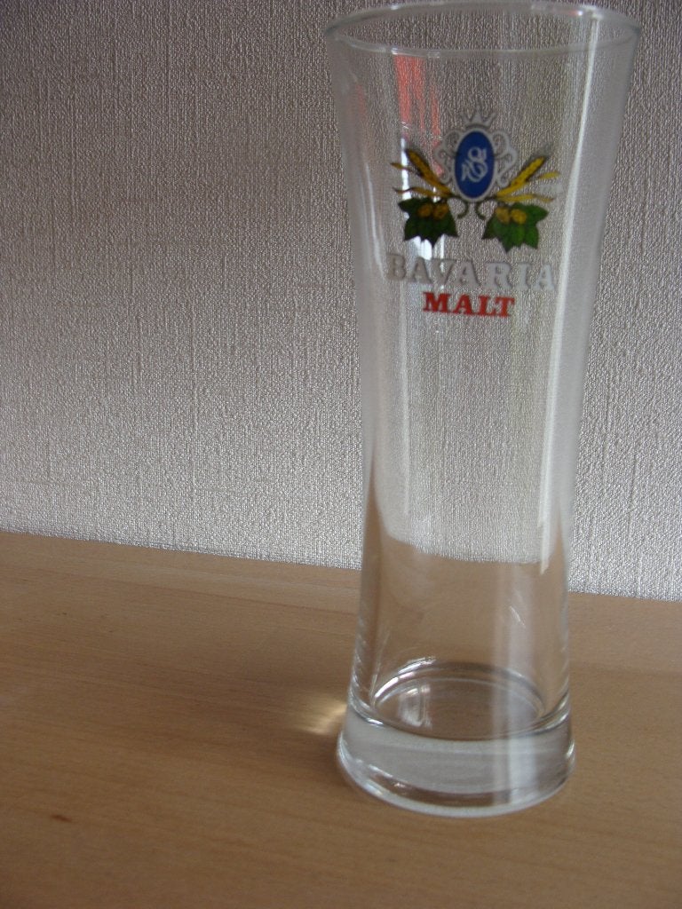 Bierglas BAVARIA MALT - 1 glas aanwezig, Verzamelen, Biermerken, Ophalen of Verzenden, Zo goed als nieuw, Glas of Glazen, Bavaria