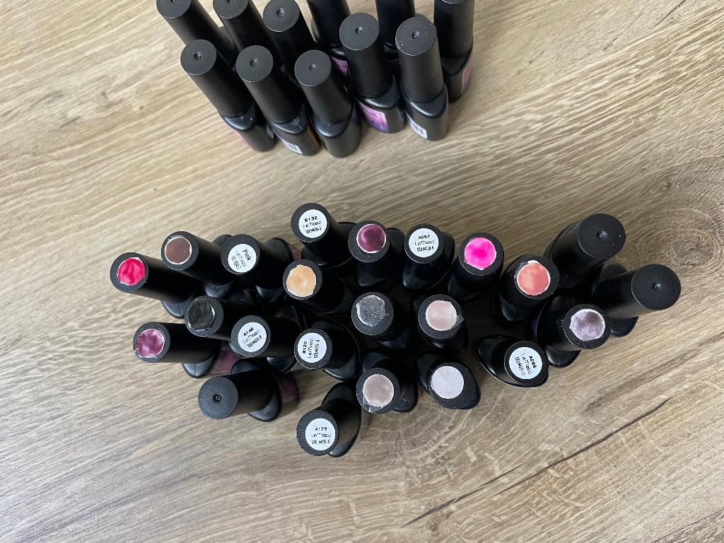 Gellak set coscelia (zie beschrijving), Overige kleuren, Ophalen of Verzenden, Zo goed als nieuw, Handen en Nagels