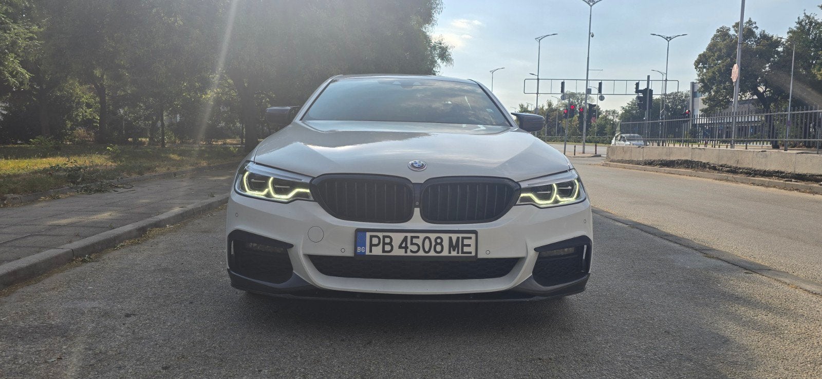 BMW 540I M-PERFORMANCE, Automaat, Wit, Leder, Apple Carplay