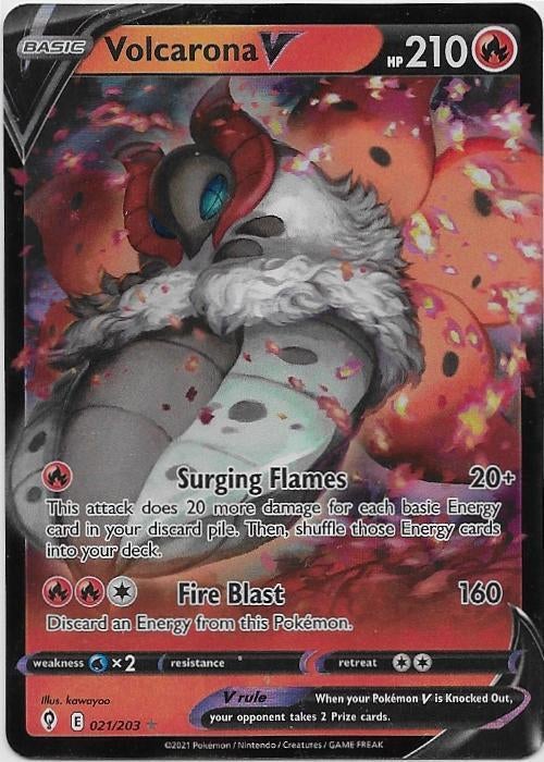 Evolving Skies,  Volcarona [v] 21/203, Verzenden, Nieuw, Losse kaart