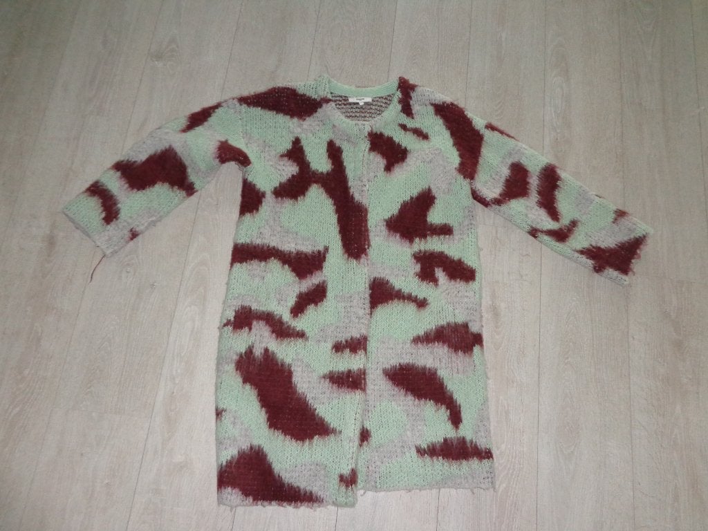 mooie lange warme damesvest van Suncoo,maat T2, Kleding | Dames, Ophalen of Verzenden, Gedragen, Maat 38/40 (M)