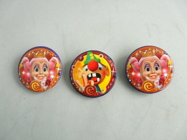 Efteling # 3 buttons, Verzamelen, Efteling, Ophalen of Verzenden, Zo goed als nieuw, Beeldje of Poppetje