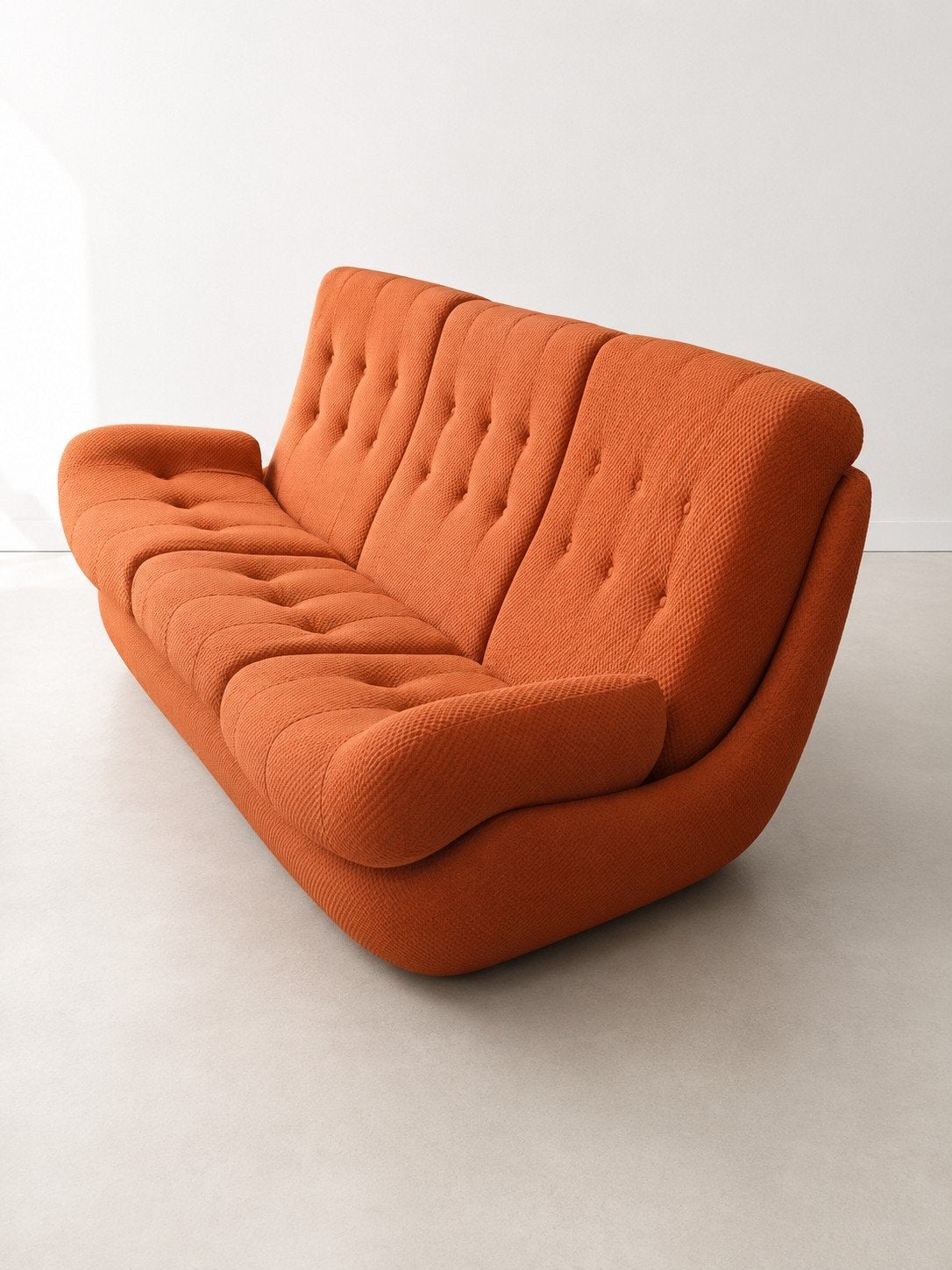 vintage jaren 70 3zits bank Jitona Atlantis, Huis en Inrichting, Gebruikt, Minder dan 75 cm, Driepersoons, Rechte bank