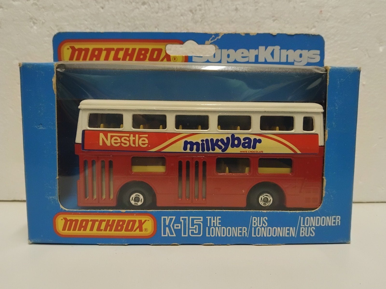Matchbox K15 Londoner Nestle Milkybar  Superkings, Ophalen of Verzenden, Zo goed als nieuw, Bus of Vrachtwagen