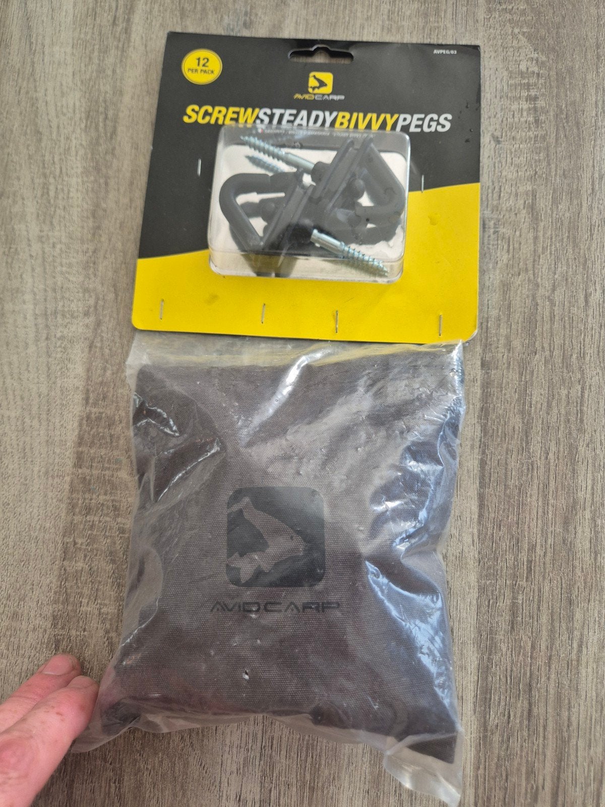 Avidcarp screw stady bivvy pegs nieuw in de verpakking, Ophalen of Verzenden, Nieuw, Overige typen