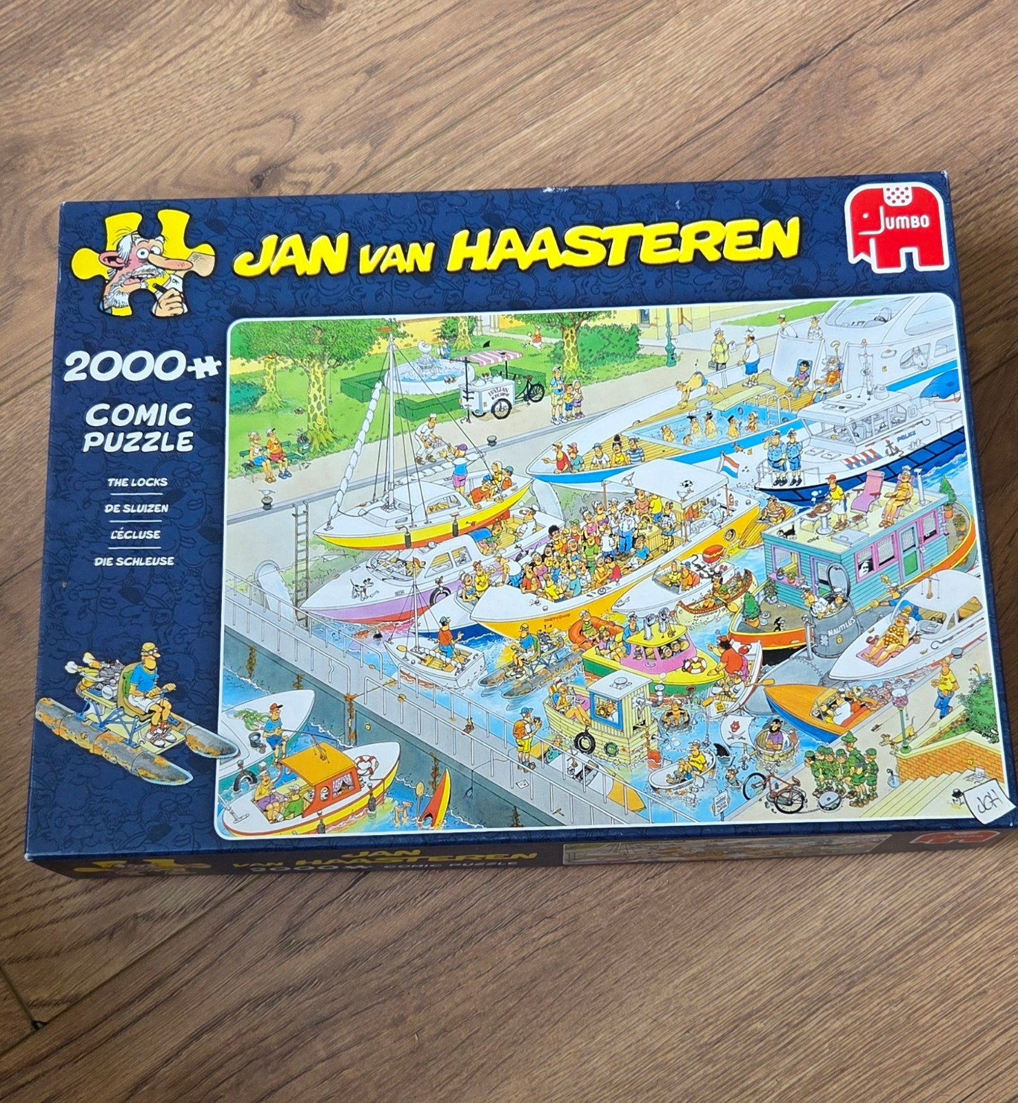 Jan van Haasteren puzzel: De Sluizen (2000 stukjes), Ophalen of Verzenden, Meer dan 1500 stukjes, Zo goed als nieuw, Legpuzzel