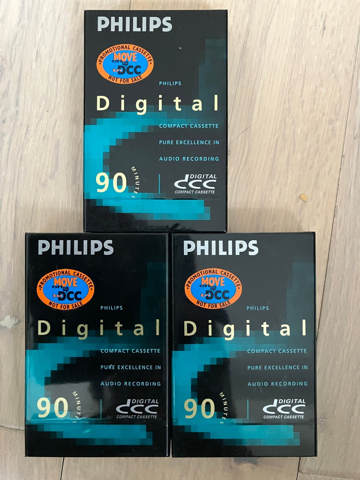 3x Philips Digital Compact Cassette (DCC) 90 minuten nieuw, 2 t/m 25 bandjes, Overige genres, Ophalen of Verzenden, Nieuw in verpakking