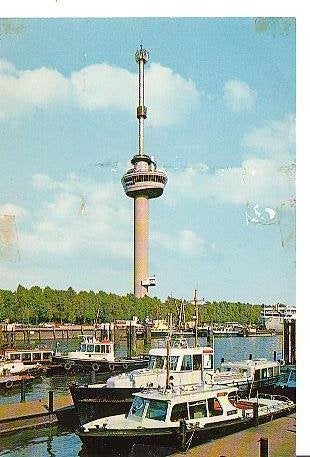 Ansichtkaart 	Rotterdam	Euromast	met Spacetower, Verzenden, 1960 tot 1980, Ongelopen, Zuid-Holland