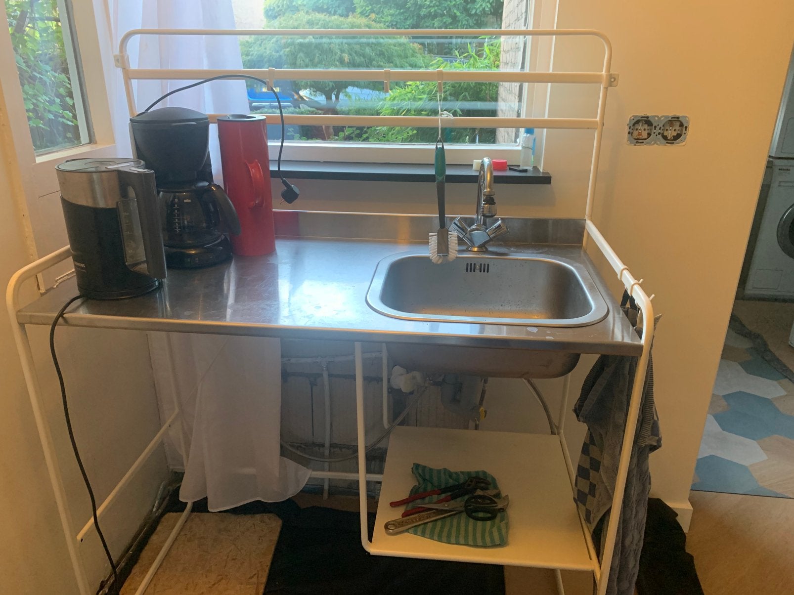 Ikea Sunnersta/ noodkeuken met extra werkblad, Ophalen, Zo goed als nieuw, 50 tot 75 cm, Minder dan 100 cm