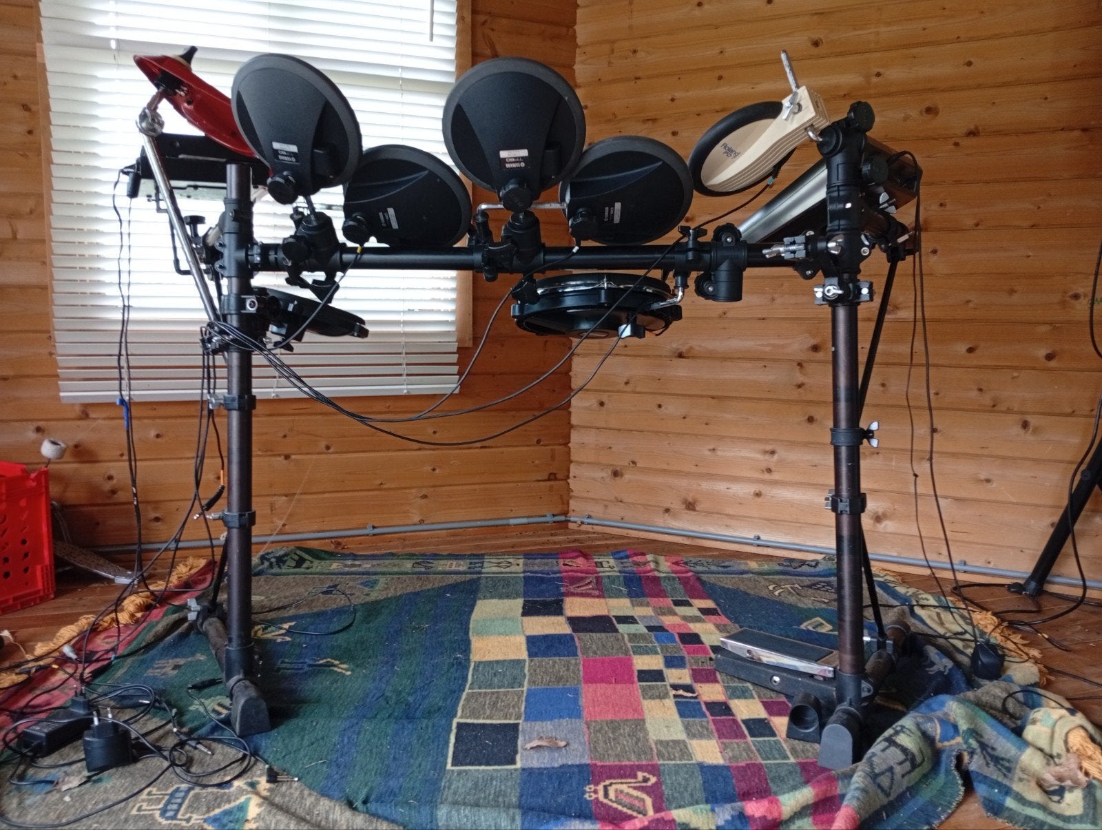 2x drumcomputers, Roland en Yamaha +  drumstel, Muziek en Instrumenten, Drumstellen en Slagwerk, Ophalen, Gebruikt, Yamaha, Elektronisch