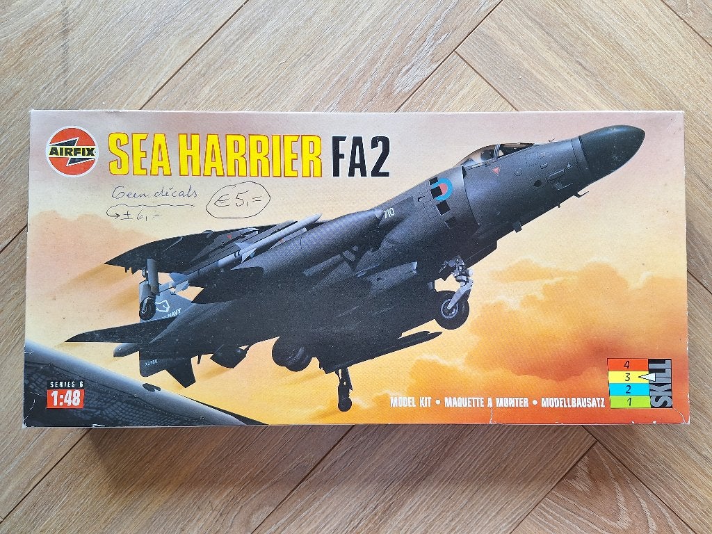 1:48 / 1/48 Airfix Sea Harrier FA2, Overige merken, Ophalen of Verzenden, Zo goed als nieuw, Groter dan 1:72
