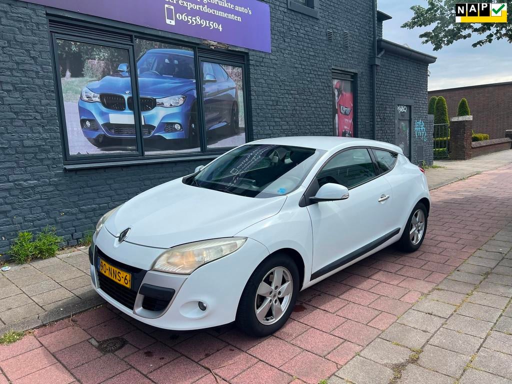 Renault Mégane Coupé 1.6 Dynamique navi, Auto's, Voorwielaandrijving, Gebruikt, 4 cilinders, Wit