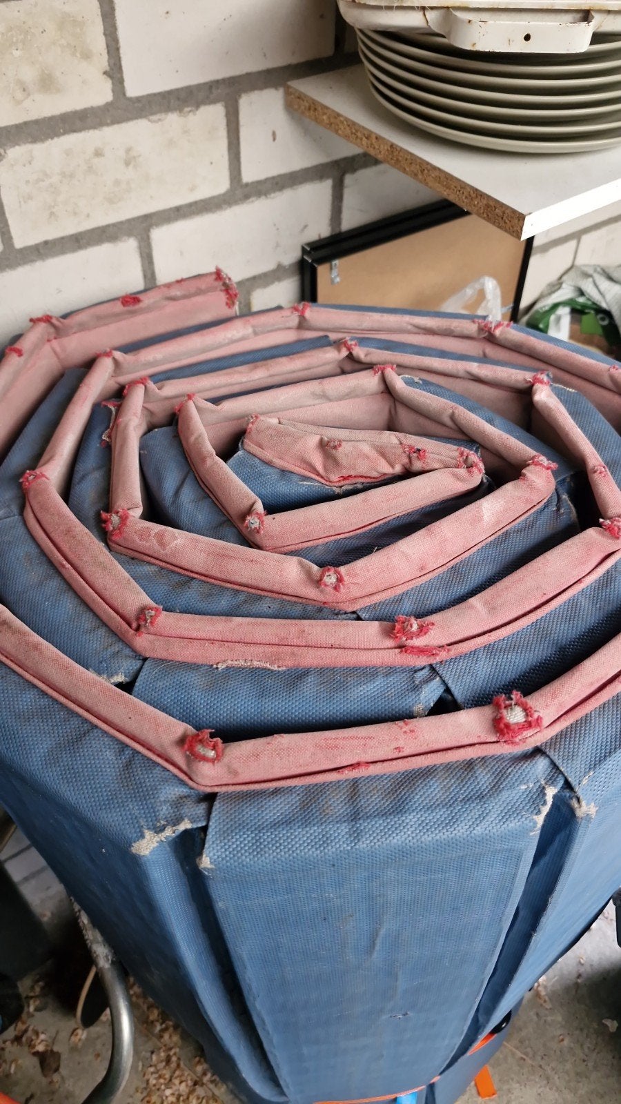Vintage turnmat - ca. 8 meter lang, Ophalen, Gebruikt, Materiaal