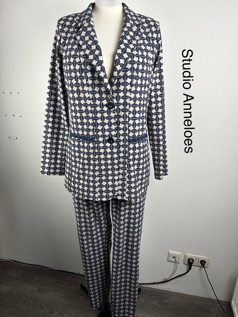 Studio Anneloes Broekpak  (mt: 42) 22,1/510, Studio Anneloes, Blauw, Studio Anneloes, Maat 42/44 (L)