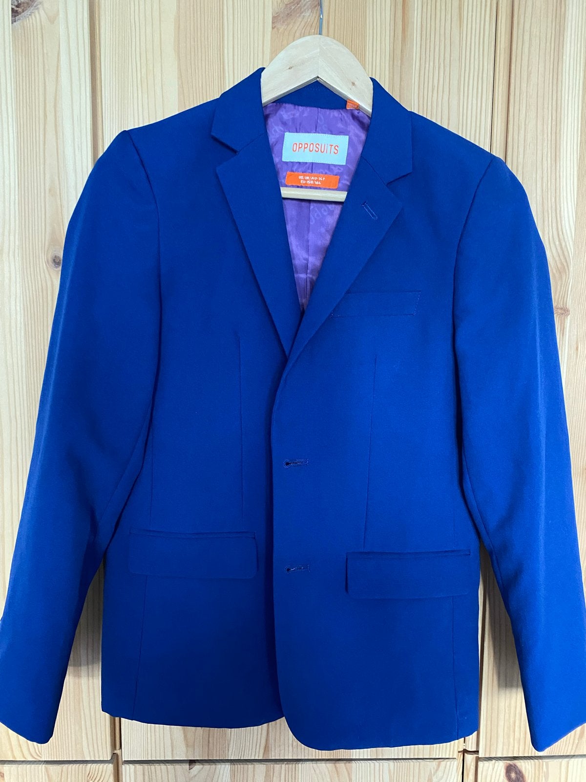 Opposuits Colbert en Pantalon Kind - Blauw (Maat 158-164), Ophalen of Verzenden, Zo goed als nieuw, Jongen of Meisje, Setje