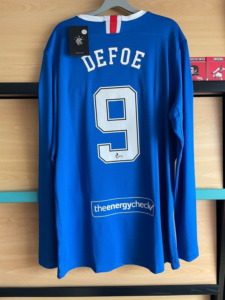 Defoe #9 Rangers Castore Voetbalshirt Maat M Nieuw LS, Kleding | Heren, Sportkleding, Nieuw, Ophalen of Verzenden, Voetbal, Maat 48/50 (M)