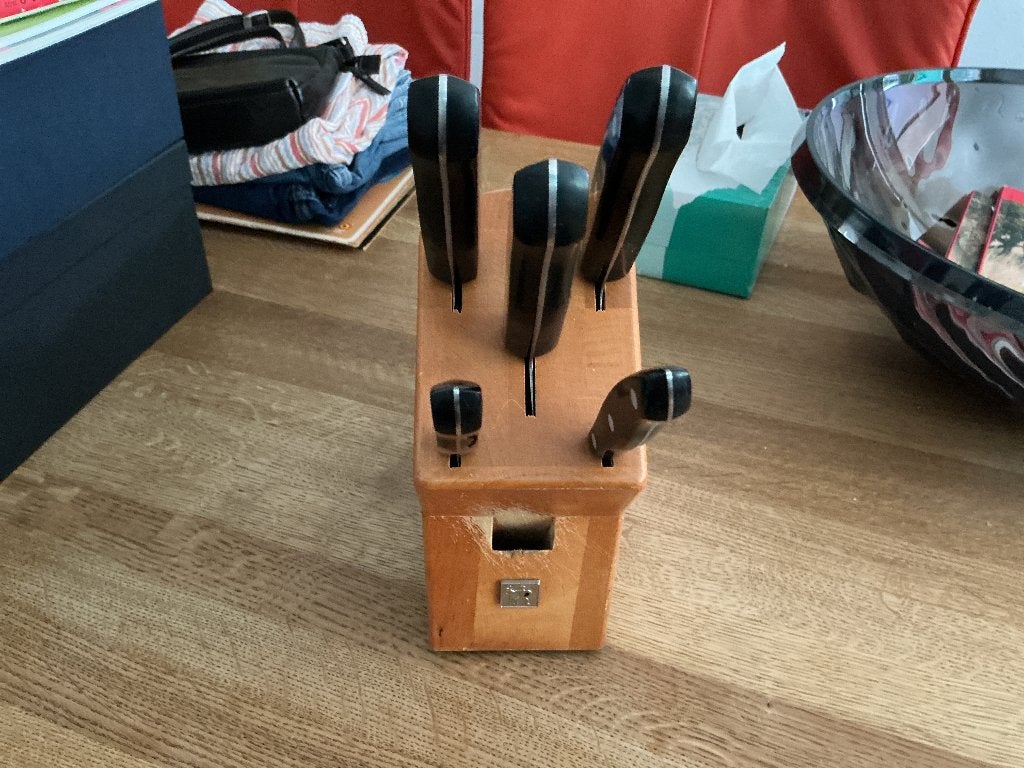 Messenblok Henckels, Gebruikt, Bestekset, Overige typen, Ophalen of Verzenden