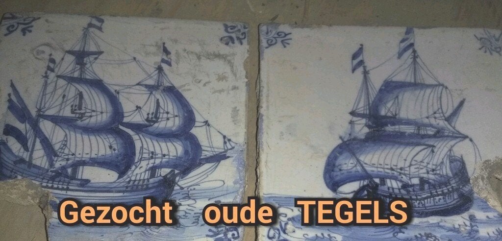 INKOOP tegels oude antieke Delfts blauw Friese Witjes wand, Ophalen of Verzenden