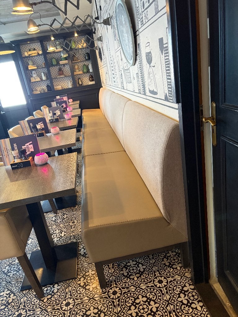 Horeca eetbank, Ophalen, Gebruikt, Minder dan 75 cm, Hout