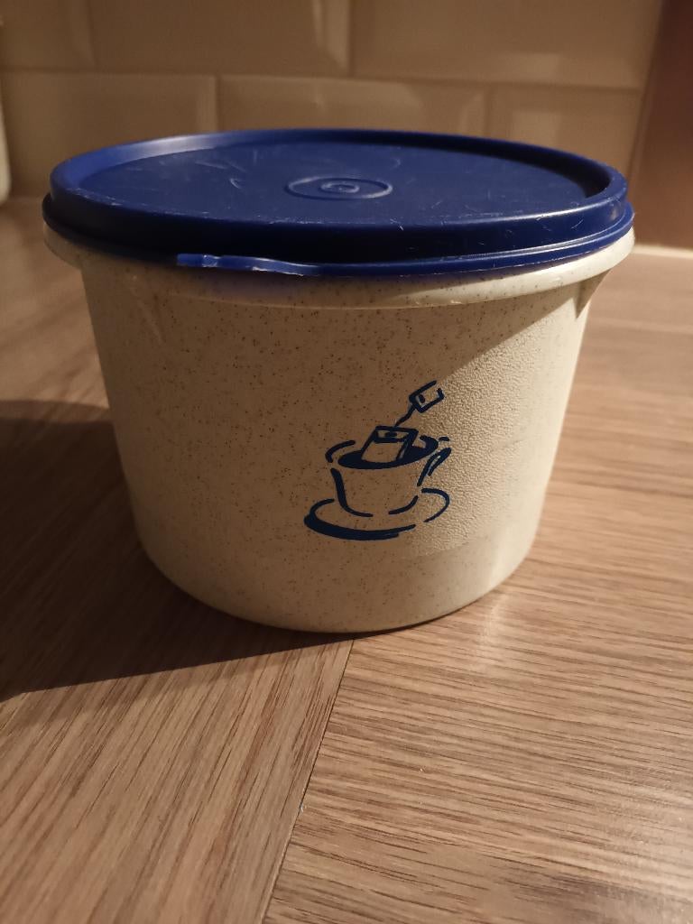 tupperware bewaarpot, Gebruikt, Blauw, Overige typen, Ophalen of Verzenden