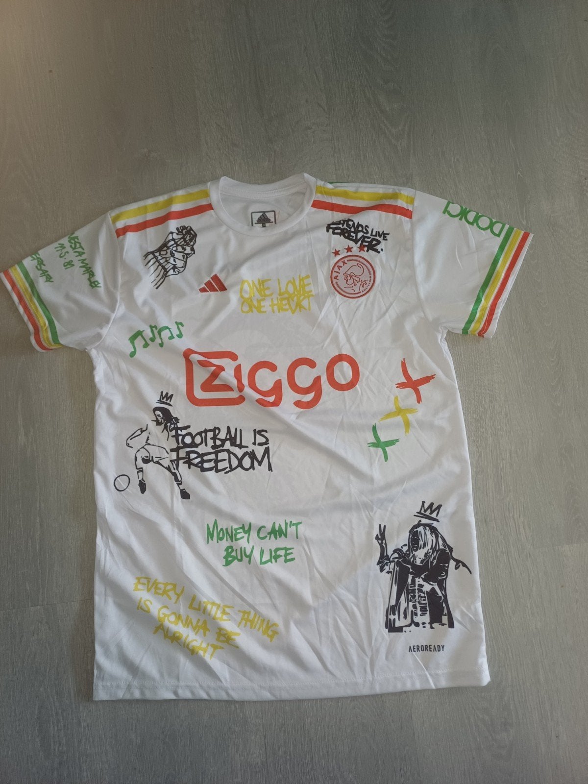 Ajax fanshirt Bob Marley, Ophalen of Verzenden