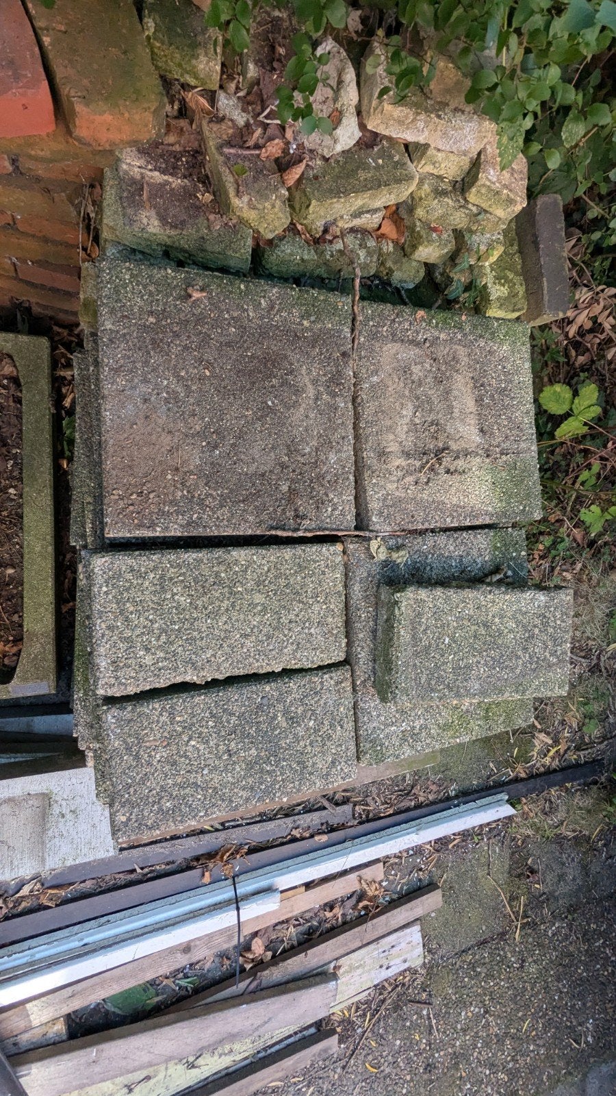Restanten bestrating, Tuin en Terras, Tegels en Klinkers, Ophalen, Gebruikt, Beton, Overige typen