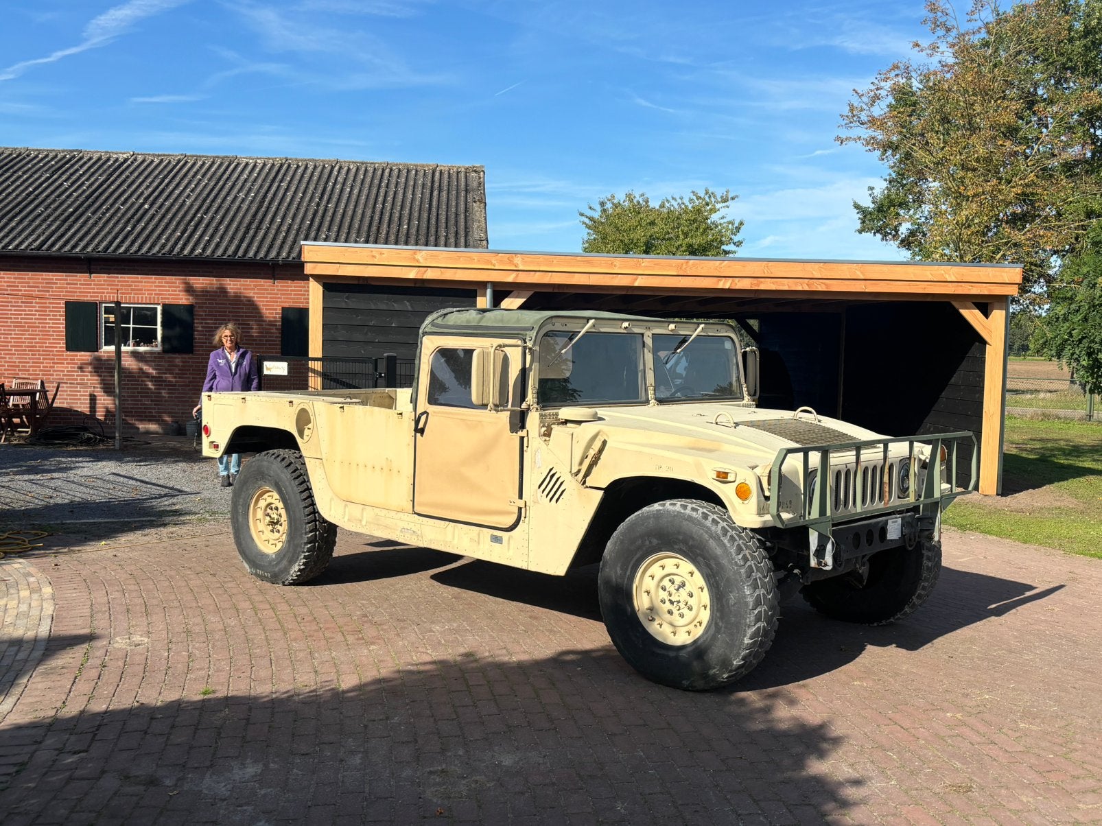 1985/1986 Hummer Humvee V8 diesel in goede staat, Auto's, Automaat, Stof, Hummer, Bedrijf