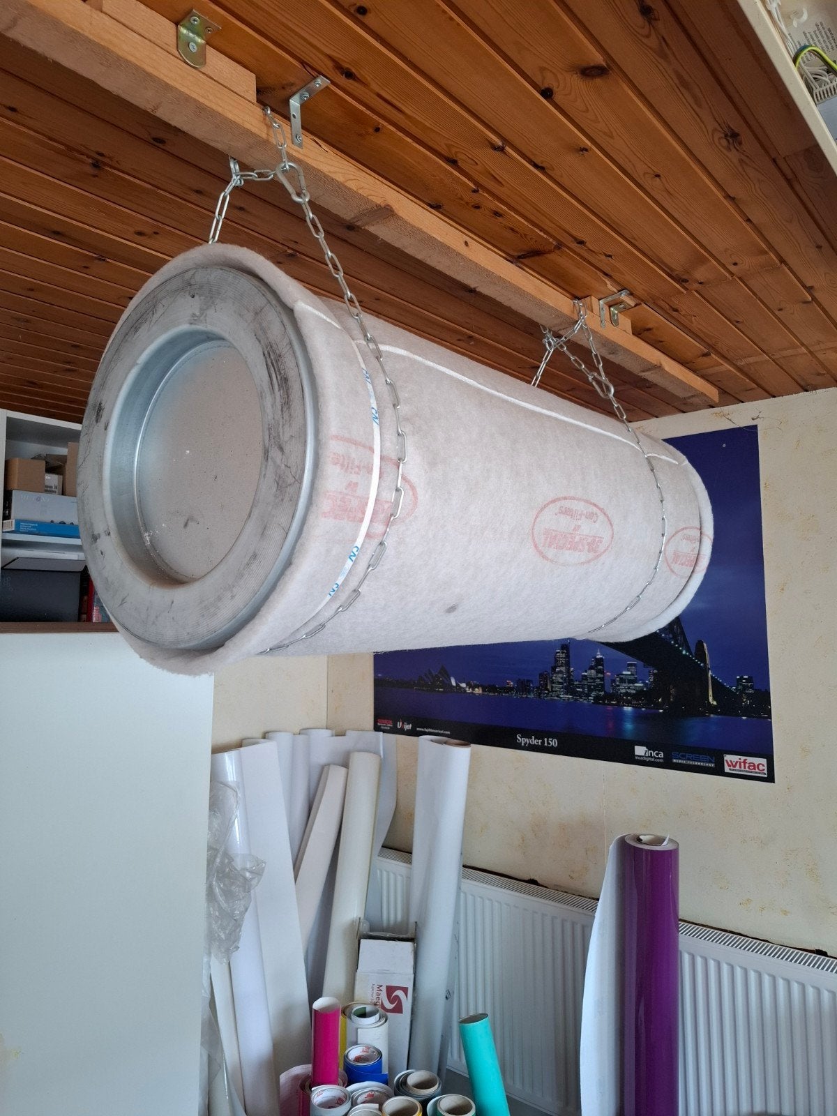 Koolstof afzuiginstallatie met filter, Ophalen