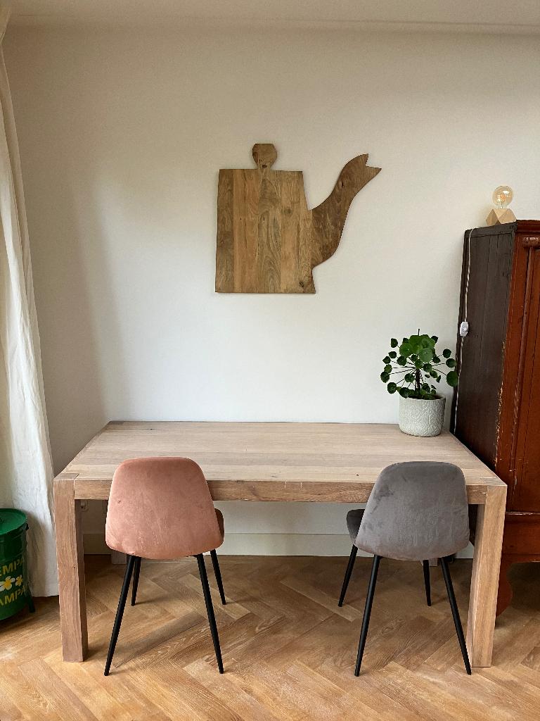 Houten wandobject - Theepot - ZIEN, Huis en Inrichting, Woonaccessoires | Wanddecoraties, Hout, Ophalen of Verzenden, Zo goed als nieuw