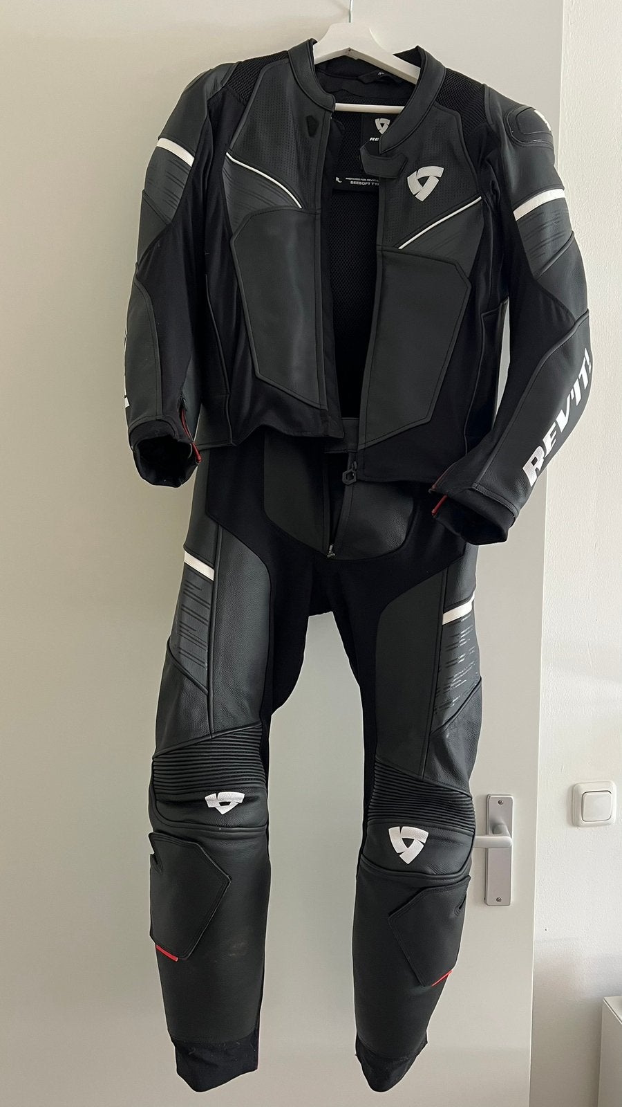 REV'IT! Beta Combi Motorpak Leer - Maat 48, Motoren, Kleding | Motorkleding, Ophalen, Tweedehands, Heren, Combipak