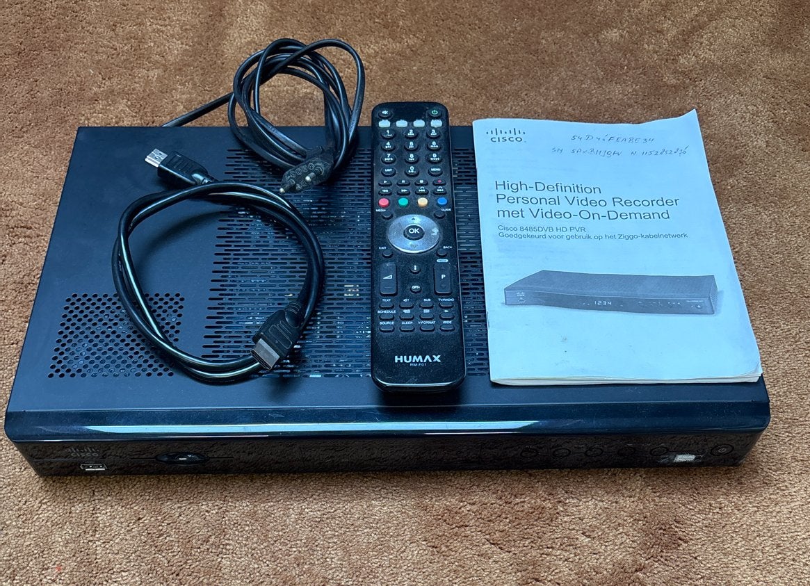 Humax Cisco HD PVR met Video-On-Demand, Ophalen of Verzenden, Zo goed als nieuw, Harddiskrecorder