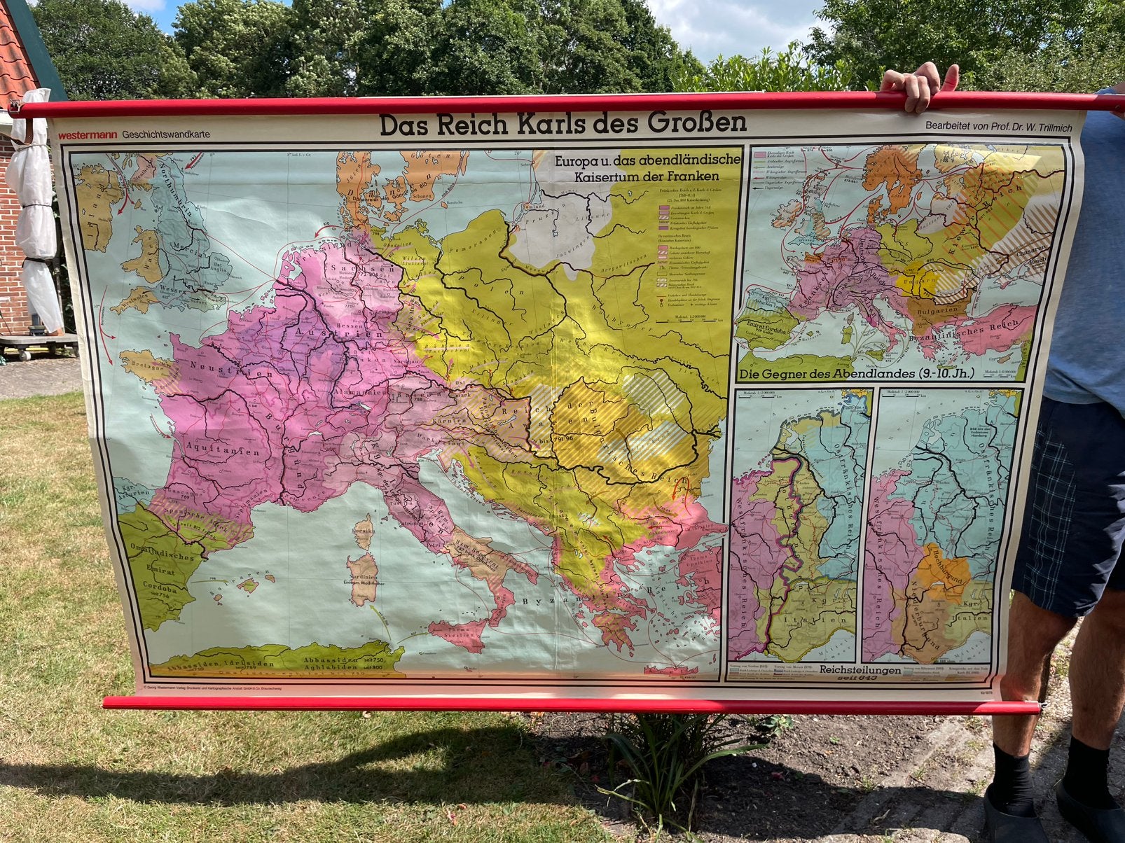 Westermann wandkaart “Das Reich Karls des Großen”, Ophalen, Geschiedenis