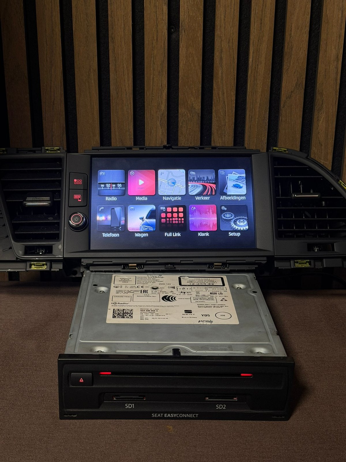 Originele SEAT Leon/Ibiza MIB2.5 carplay 3QA 035 858 A, Auto diversen, Ophalen of Verzenden, Zo goed als nieuw