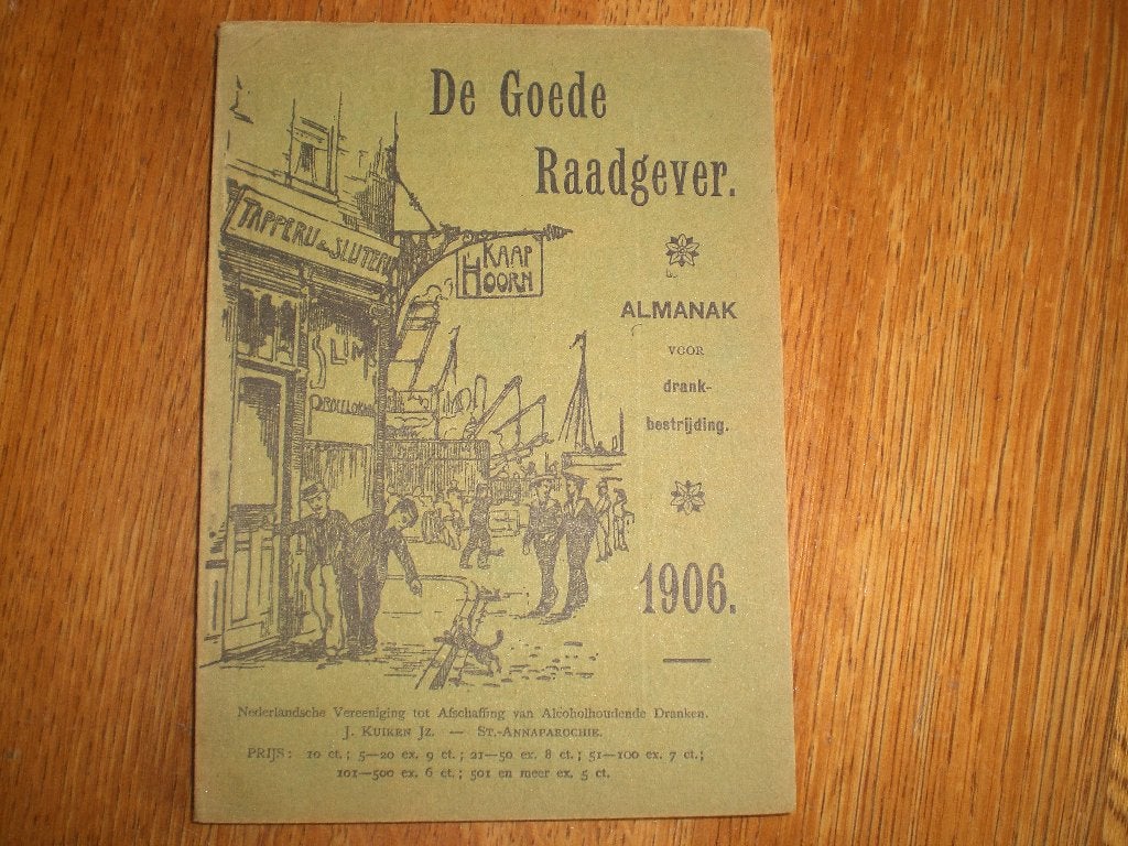 oude Almanak 1906 tegen sterke drank drankmisbruik, Ophalen of Verzenden
