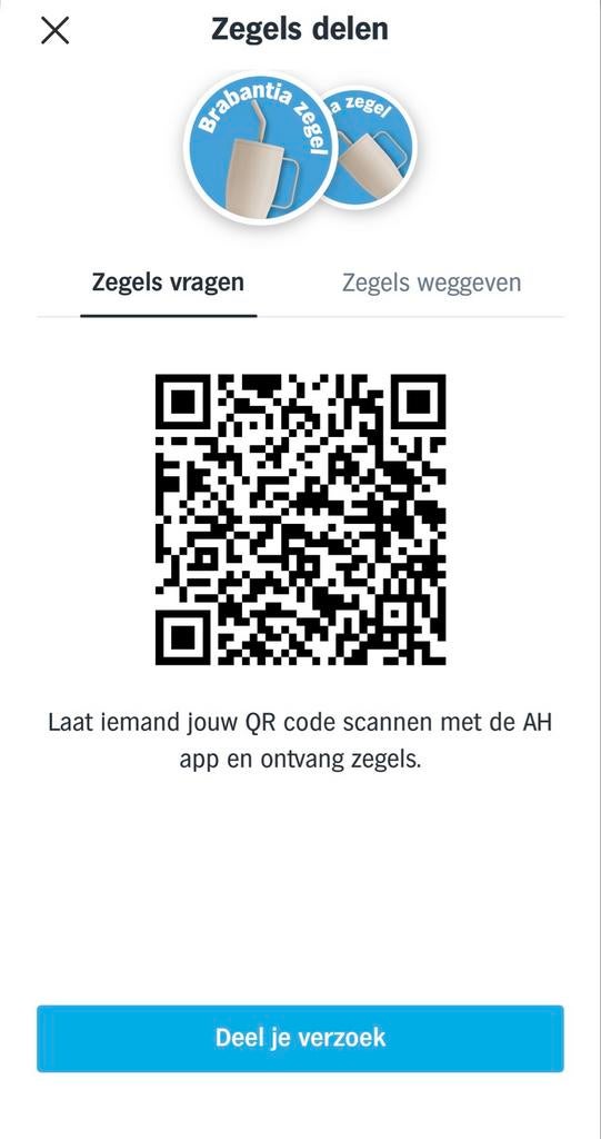 AH brabantie zegels, Hobby en Vrije tijd, Spaarzegeltjes, Ophalen, Winkel, Super of Benzinepomp, Zegels, Bonnen of Punten