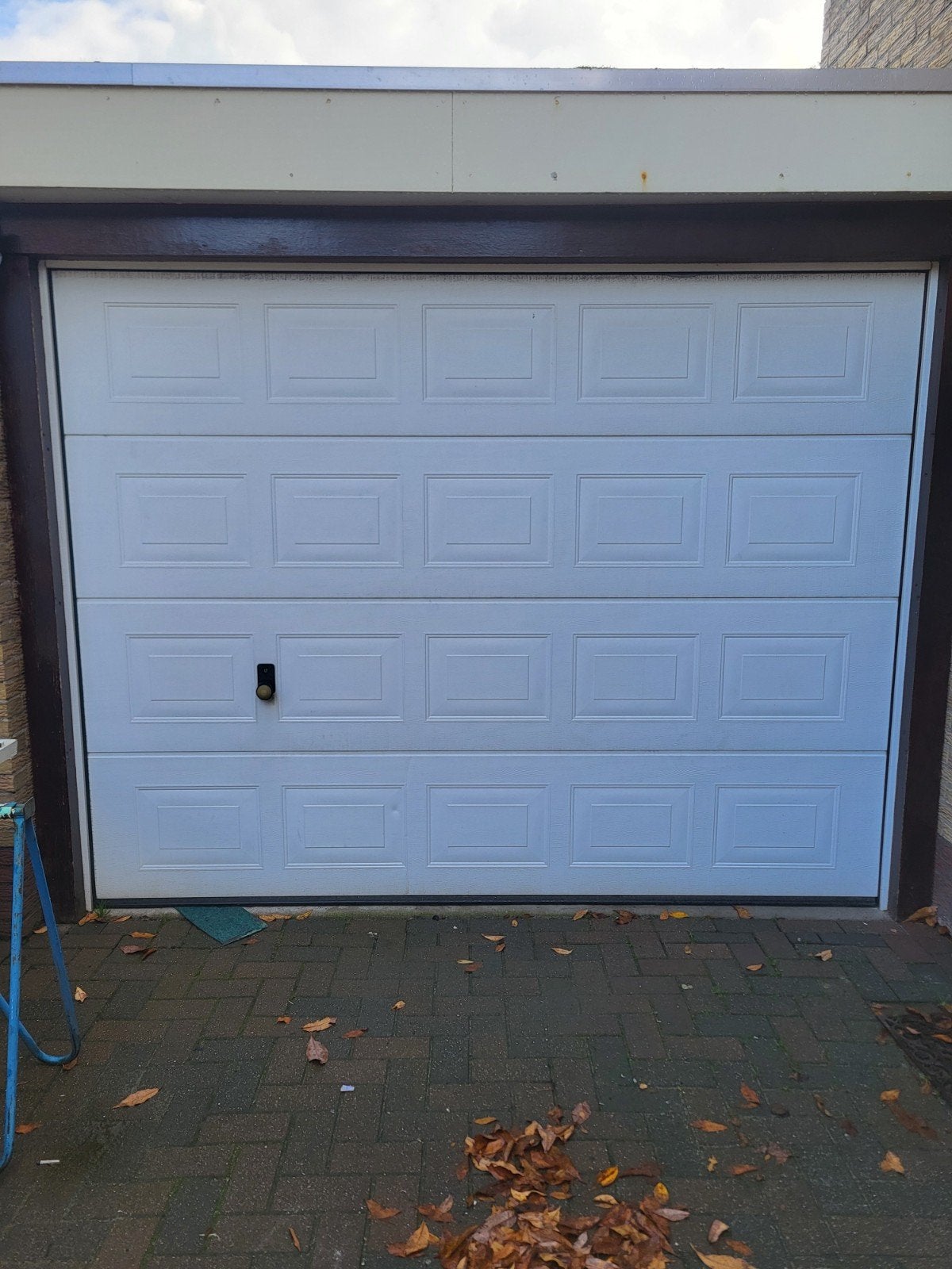 Witte Garagedeur, Ophalen, Gebruikt, Garagedeur, 120 cm of meer