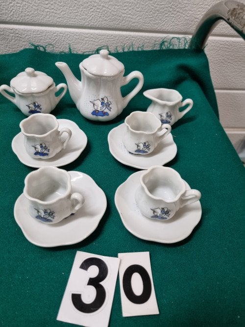 mini servies met gans, Antiek en Kunst, Ophalen of Verzenden