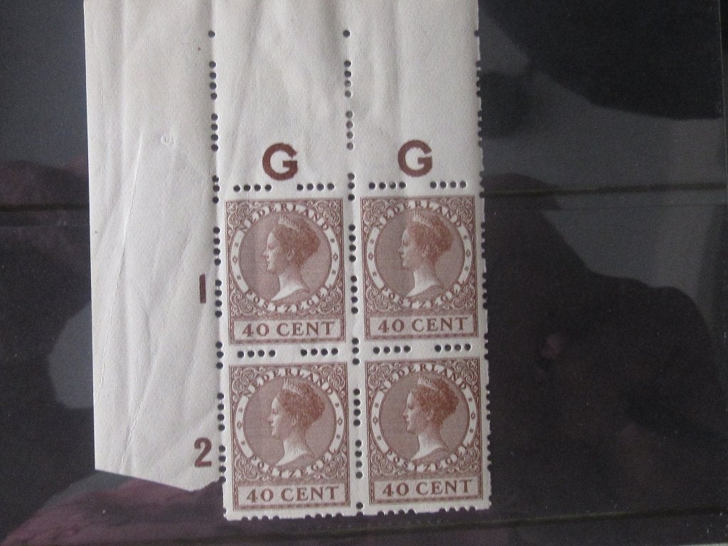 Nico Nederland Roltanding 54 Blok v.4 Postfris z.plakker, Ophalen of Verzenden, T/m 1940, Postfris