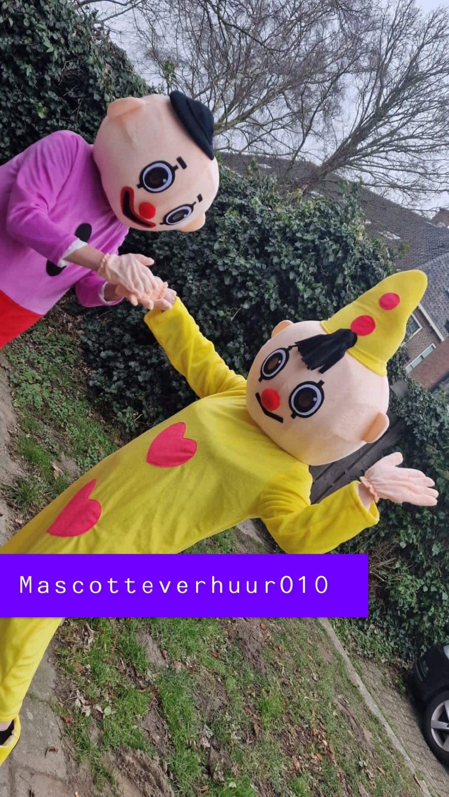 Bumba & Bumbaloo mascottes te huur, Hobby en Vrije tijd, Ophalen, Zo goed als nieuw, Verjaardag