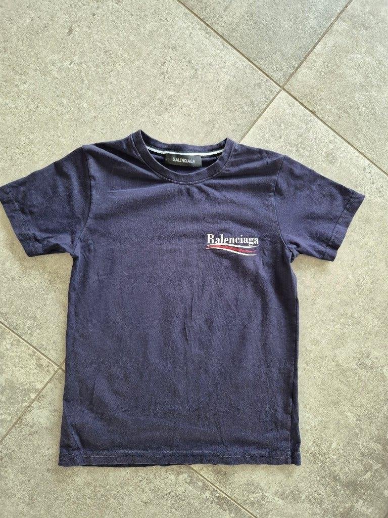 Balenciaga shirt marineblauw Maat 152, Kinderen en Baby's, Ophalen of Verzenden, Zo goed als nieuw, Jongen of Meisje, Shirt of Longsleeve