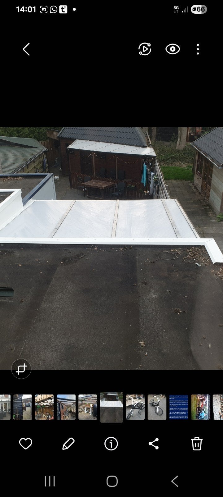 Polycarbonaat platen 2800 /1000 +4 strippen, Ophalen, Zo goed als nieuw
